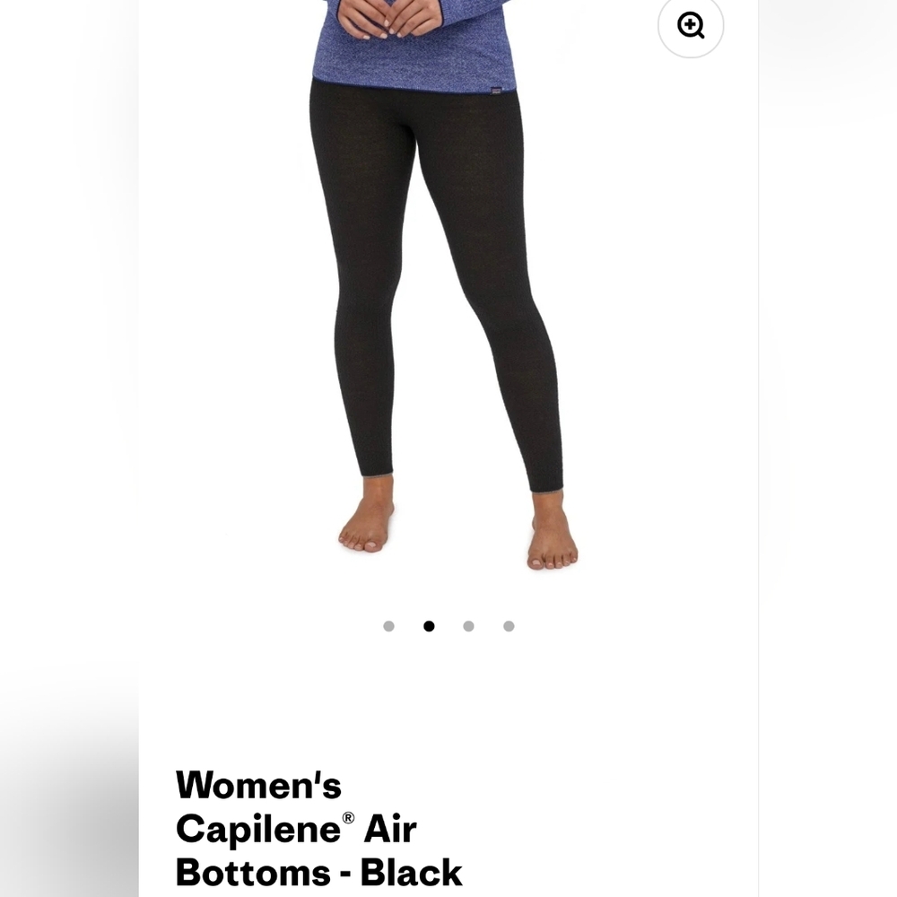 Patagonia Women's Small Capilene Air Baselayer Bottom - Black